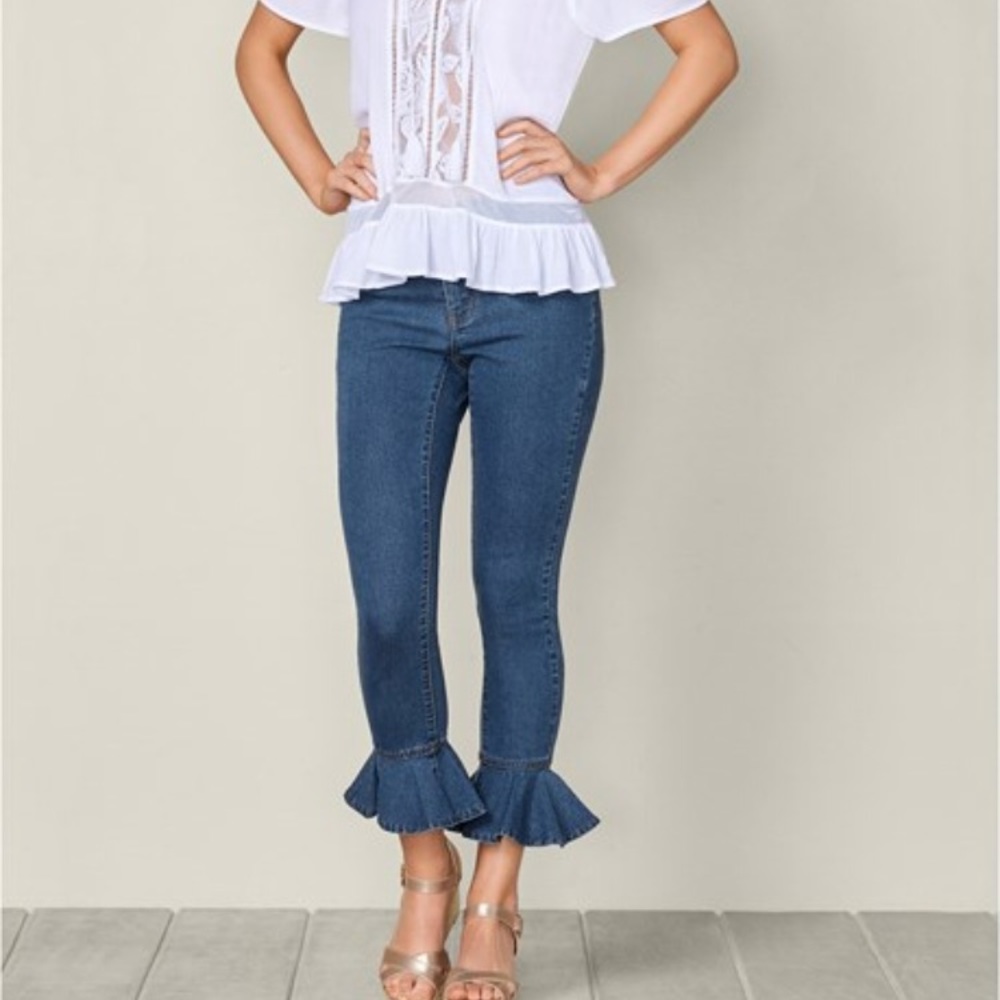 Closet Closing 10/9! Ruffle Hem Jeans!